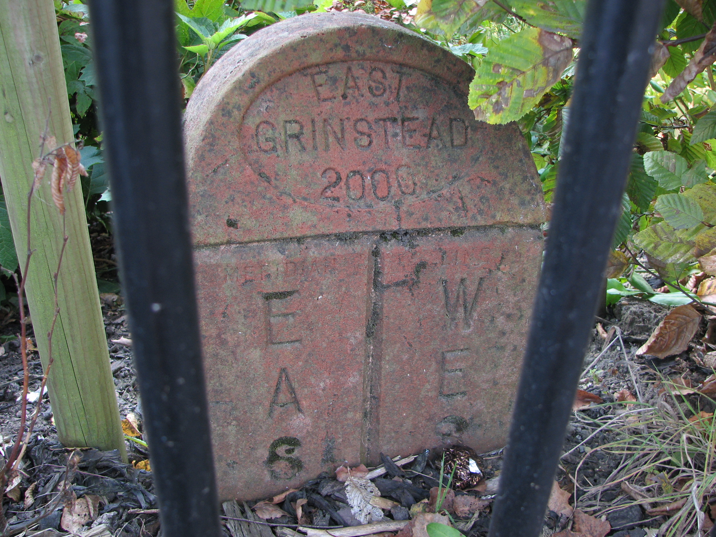 Greenwich Meridian Marker; England; West Sussex; East Grinstead